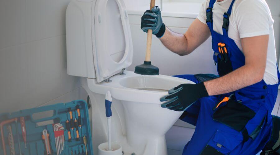 Professional clogged toilet repair in Maywood, MO